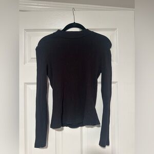 SHEIN Black Ribbed Turtleneck